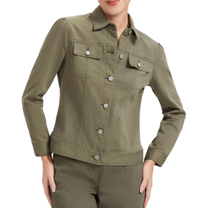 Chaquetas vaqueras con estilo para mujer Fabricantes Moda Casual Prendas de abrigo Proveedores Ropa de uso diario de moda Vendedores Ropa al por mayor - Product Image 1