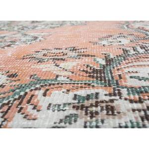 พรมขนสัตว์ทอมือลายเมดัลเลียนสีแดงและสีส้มขนาดใหญ่สไตล์วินเทจสำหรับห้องนั่งเล่น ห้องโถง หรือห้องนอน-Pae-499 - Product Image 3