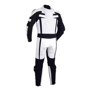 Traje de moto de cuero transpirable personalizado de una pieza anticaída resistente al desgaste para hombres de carreras - Product Image 6