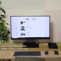 Sharerdp Processeur de bureau micro à faible consommation d'énergie Celeron série N N4020 DDR4 RAM double cœur 4G+128G M2 Mini PC NUC pas cher Boîtier TV