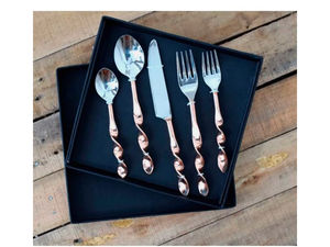 Ensemble de couverts en argent de 5 pièces de qualité supérieure ensemble de couverts de cuisine de conception durable ustensiles à usage quotidien abordables pour la salle à manger à la maison - Product Image 5