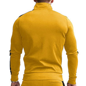 Vente en gros d'ensembles de vêtements d'extérieur 95% polyester 5% spandex de haute qualité survêtements de sport tricotés extensibles dans les quatre sens pour hommes - Product Image 6