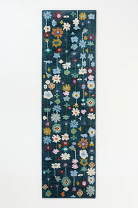 Add a Modern Touch with the Kalina Hand Knotted Wool Rug Featuring Unique Abstract Floral Patterns and Luxurious Texture - Product Image 3