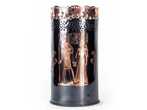 Farida Ajour Mini Chicha de Luxe en Laiton Fait Main avec Pare-Vent Ouvert et Couvre-Abafadors - Product Image 3