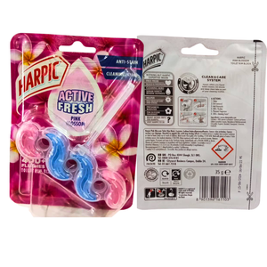 Bloque de borde de inodoro Harpic (Reino Unido) 35gm x 6 limpiadores de inodoro líquidos perfumados TROPICAL BLOSSOM - Product Image 2