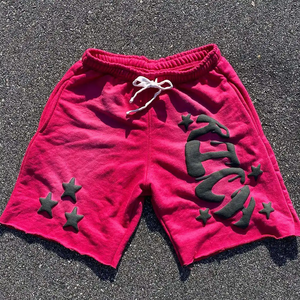 กางเกงกีฬาขาสั้นพิมพ์ลายพัฟสำหรับผู้ชายเสื้อผ้าแนวสตรีทแวร์สำหรับฤดูร้อน - Product Image 3