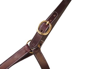 Licou écologique en cuir huileux indien de première qualité FAB avec boucle en laiton massif Taille et couleur personnalisables - Product Image 3