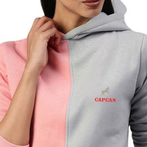 เสื้อฮู้ดถักแบบสวมหัวสำหรับผู้หญิงปรับแต่งได้เสื้อผ้าแนวสตรีทผ้าฝ้าย100% ดีไซน์แนวสตรีทสไตล์ลำลองแบบเรียบง่ายสำหรับฤดูหนาวไซส์ XS - Product Image 4