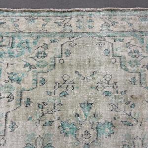 Alfombra Turca Vintage de 5.9x9 pies, Alfombra Oriental Azul de Lana - Product Image 5