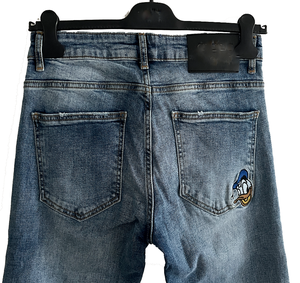 Servicio OEM de Fábrica Directa, Pantalones Vaqueros Ajustados, Transpirables, Impermeables y Sólidos para Hombre - Product Image 3