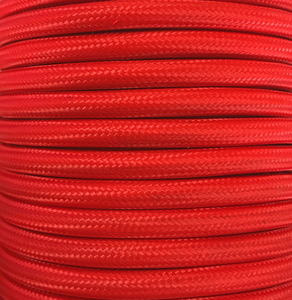 Striscia decorativa di cavo tessile rosso opaco da 5 metri (CIR62CM24) - Product Image 1