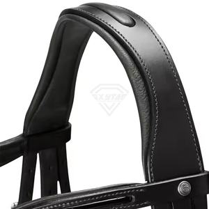 Bridons de cheval en cuir de haute qualité, confortables, style western professionnel, bridons de course, impression de logo personnalisée, OEM ODM, vente en gros - Product Image 4