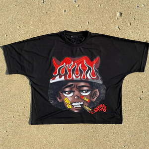 Camiseta de manga corta con diseño personalizado y logotipo personalizado, original, holgada, de verano, para hombre y mujer. - Product Image 3