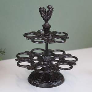 High quality handmade metal egg racks <b>for</b> modern rustic <b>kitchen</b> display organization with elegant vintage detailing - Product Image 2