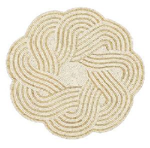 แผ่นรองจานลูกปัดรูปดอกไม้สำหรับวางบนโต๊ะเสื่อวิ่งและสถานที่ลูกปัดสำหรับตกแต่งโต๊ะของตกแต่งบ้านใน2023 - Product Image 1