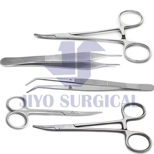 Kit de Dissection chirurgicale de 5 instruments avec tampon de suture lames de scalpel chirurgical aiguille de suture étudiant pratique chirurgicale CE - Product Image 3