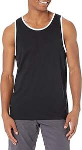 Camiseta sin mangas de entrenamiento de manga corta ajustada para hombre de alta calidad 100% algodón secado rápido transpirable culturismo Fitness ropa deportiva - Product Image 6