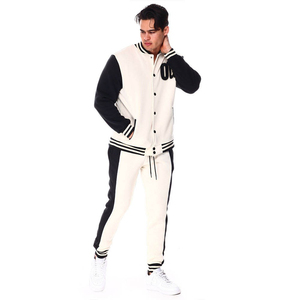 Blouson universitaire unisexe en maille tricotée pour l'hiver, col montant, imperméable, coupe-vent, respirant, grande taille, pour homme, avec capuche décontractée en fourrure de mouton - Product Image 3