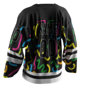 Camisetas personalizadas de equipos de hockey sobre hielo uniformes transpirables de sublimación completa para clubes y ligas - Product Image 4