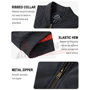 Veste bomber à prix de gros, nouveau design 2025, veste bomber d'hiver pour vente en ligne, fabriquée au Pakistan - Product Image 3