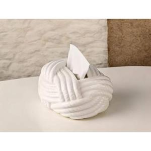 Porte-mouchoirs en résine de luxe avec des accents de fausses pierres précieuses et parfaits pour la décoration intérieure glamour et les espaces personnels - Product Image 5