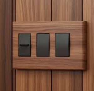 Placas de interruptores eléctricos de madera maciza (madera noble de lujo) - Product Image 4