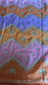 Dentelle brodée en tissu Georgette pure viscose avec technique de broderie unie de travail séquentiel pour robe fantaisie Lahenga pour filles - Product Image 5