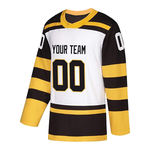 Uniforme de hockey sur glace respirant de haute qualité, vêtements de sport à manches longues, 100% polyester, léger, logo personnalisé, nom de l'équipe, pour hommes - Product Image 6