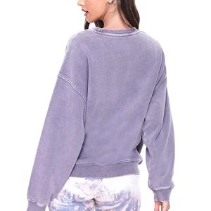 Sweat-shirt oversize à col rond pour femme, vêtements à manches longues en molleton de coton, sweat-shirts 2026 - Product Image 6