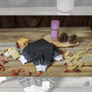 Guante Kessa Hammam para Ayseliza, exfoliante turco, guante negro, depurador vegano, Spa para limpieza profunda, cepillos de baño suaves para el cuerpo - Product Image 4