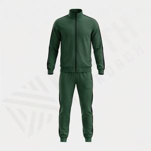 Ensemble de survêtement pour homme, produit populaire, bonne qualité, couleur unie personnalisable, respirant, léger, manches longues, ensemble de sport - Product Image 1