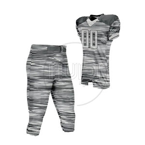 Conjunto de camiseta de fútbol americano de manga corta de diseño personalizado, uniforme de talla grande transpirable, ropa de práctica de nuevo estilo con servicio OEM - Product Image 4