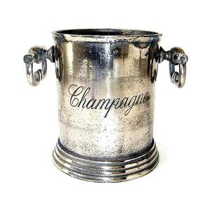 Grand seau à bière décoratif de luxe en métal Refroidisseur à champagne en aluminium argenté Refroidisseur à vin de glace à champagne - Product Image 4