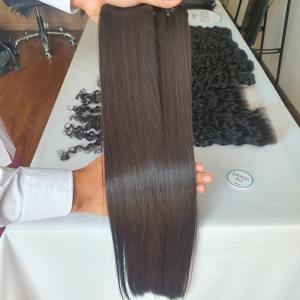 Cabello crudo vietnamita SDD hueso cabello liso solo donante cabello crudo doble dibujado extensión de cabello humano vietnamita - Product Image 2