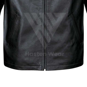 Chaquetas de Cuero con Diseño Personalizado, Fabricación OEM, Chaqueta de Cuero para Hombre con Cremallera Completa y Estampado Personalizado - Product Image 5