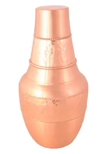 Bouteille d'eau en plastique d'aspect cuivre personnalisée de qualité supérieure pichet au meilleur prix avec couvercle pour les cadeaux - Product Image 3