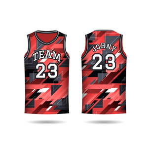 Maillot de basket-ball tissu de maille de broderie accepter maillot de basket-ball client maillot de basket-ball cousu maillot - Product Image 4