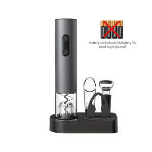 Juego de Regalo de Sacacorchos Eléctrico Moderno 5 en 1 con Cortador de Papel de Aluminio, Sacacorchos a Batería para Uso Doméstico - Product Image 5