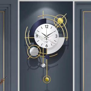 Luxury gold Art <b>Decor</b> Modern Personalized <b>Clock</b> Living Room Backdrop Tempered Glass <b>Wall</b> <b>Clock</b> - Product Image 4