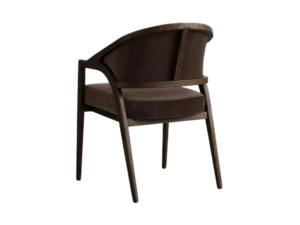 Chaise de salle à manger moderne en tissu capitonné et en bois pour la maison, le bureau et le bar à domicile, meubles de chambre à coucher intérieurs, fabrication artisanale, vente en gros - Product Image 4