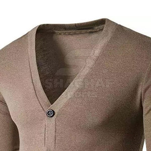 Cardigan pour homme, léger, en tricot doux, chaud, décontracté, coupe confortable, cardigan élégant pour un look quotidien - Product Image 2