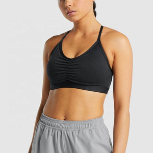 Sujetador Deportivo de Felpa Transpirable de Alta Calidad con Logotipo Personalizado al por Mayor para Mujer, Fitness, Gimnasio, Yoga, Sujetador Deportivo con Efecto Push-Up, Servicio OEM - Product Image 2