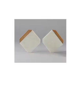 Sous-verres en bois naturel et pierre de marbre pour les maisons élégantes, les cuisines, les restaurants et la vaisselle Artisanat de luxe à bas quantité minimale de commande - Product Image 4