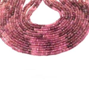Meilleures ventes de tourmaline rose naturelle, micro-coupe, forme facettée, 3 mm, 4,5 mm, tourmaline rose, pierre de naissance d'octobre, perles pour la fabrication de bijoux - Product Image 4