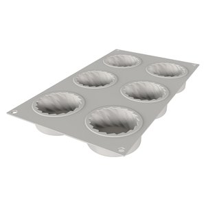Molde de Silicona para Repostería, 6 Piezas, Mini Vestido (7cm), Herramienta para Hornear y Repostería Silikomart, Modelo 26 377 13 0065 - Product Image 1