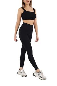 El mejor conjunto de Yoga de entrenamiento para mujer, Sujetador deportivo transpirable de cintura alta y mallas con pantalones de yoga de cintura alta a la cadera - Product Image 2