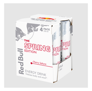 Wholesale Red Bulls Spring Edition 2026 Sakura Cherry Sugar Free 24x250ml Cans Contains 8mg Niacin Per 100ml - Product Image 3