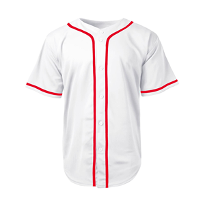 Maillot de baseball d'extérieur personnalisable 100% polyester, design cousu, séchage rapide, col en V, unisexe, adulte, vente chaude, vêtements de sport vintage - Product Image 1