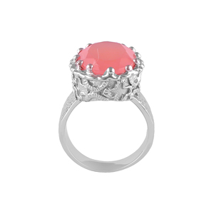 Shah Gems 925 Sterling <b>Silver</b> Solitaire <b>Ring</b> Natural Rose Quartz Crystal for <b>Men</b> & Women - Product Image 2