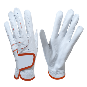 Gants de golf en cuir Cabretta personnalisés pour hommes et femmes, respirants avec design simple en lycra, acceptés EOM - Product Image 1